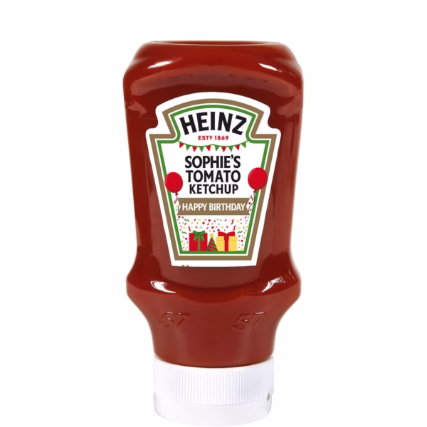 Heinz Personalised Birthday Tomato Ketchup (Plastic) 460g - Image 2